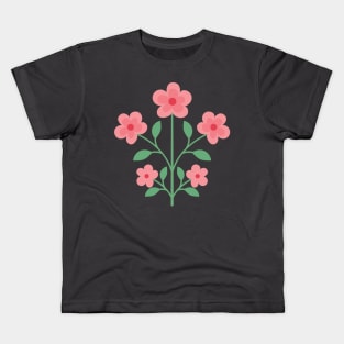 Cut Cartoon Flower Kids T-Shirt